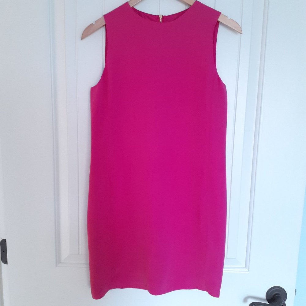 Vince Silk Shift Dress in Hot Pink Size 4